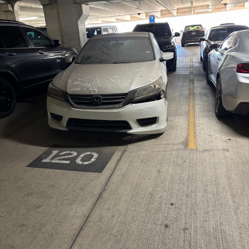 Car left for weeks in airport parking in Larnaca Cyprus